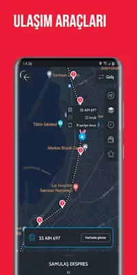 Samsun Ulaşım android App screenshot 1