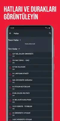 Samsun Ulaşım android App screenshot 2